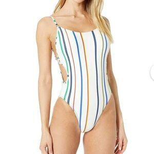 Derek Lam 10 Crosby Womens Rainbow Lines Cutout Size XS